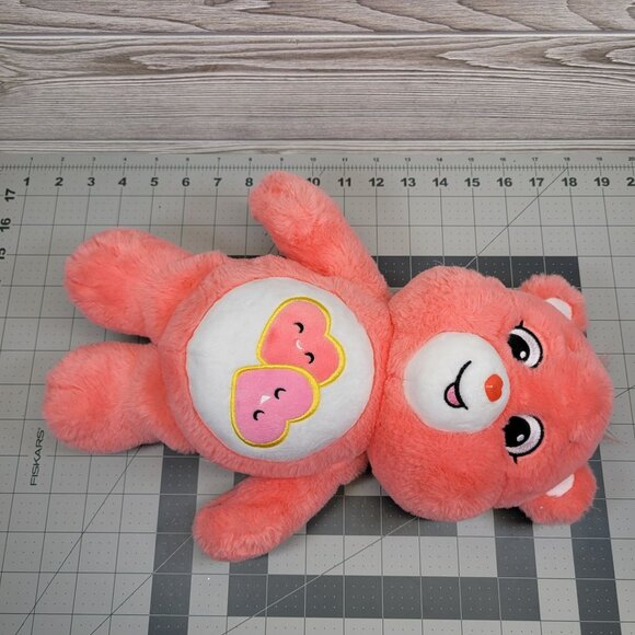 Care Bears Love A Lot Bear Basic Fun Stuffed Plush‎ Toy Pink Hearts 14" 2020 - Picture 4 of 10